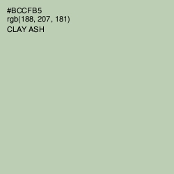 #BCCFB5 - Clay Ash Color Image